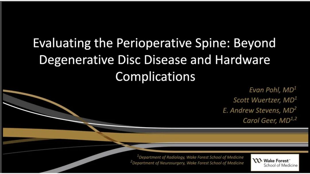【PPT】评估围手术期脊柱:除了退行性椎间盘疾病和金属植入物的并发症外-2 【PPT】评估围手术期脊柱:除了退行性椎间盘疾病和金属植入物的并发症外-2