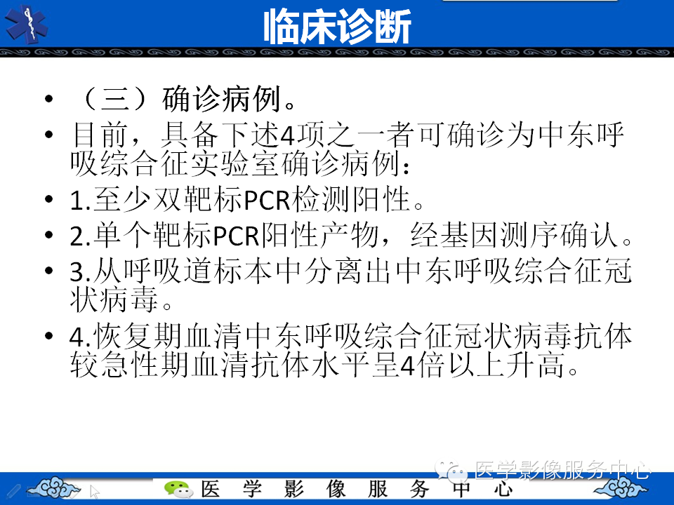 中东呼吸综合征的影像学表现