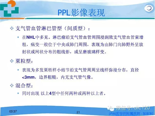 肺淋巴瘤的影像诊断