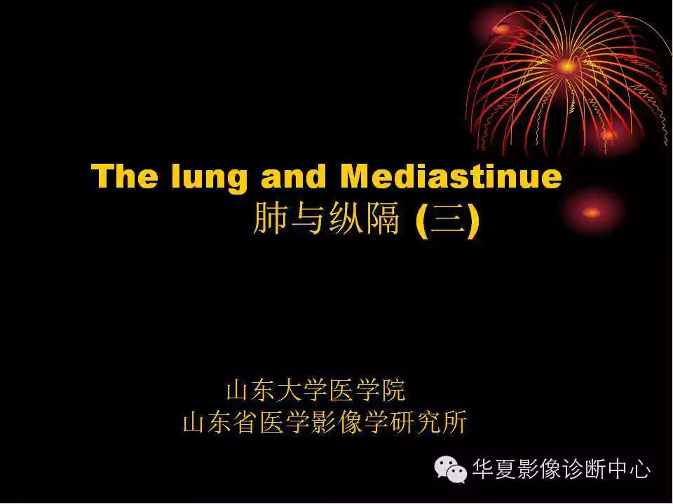 肺与纵隔的影像诊断