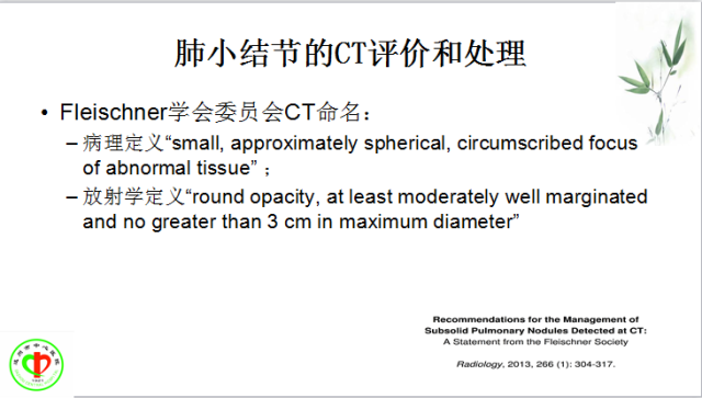 肺部微小结节再认识