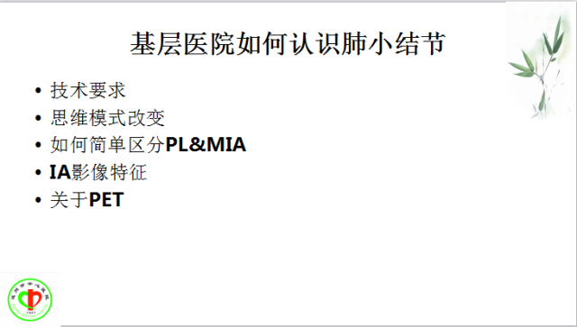 肺部微小结节再认识