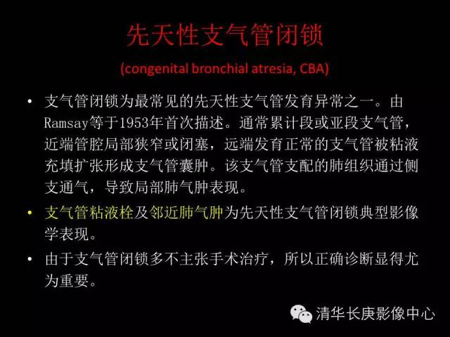 【病例】先天性支气管闭锁1例CT影像表现