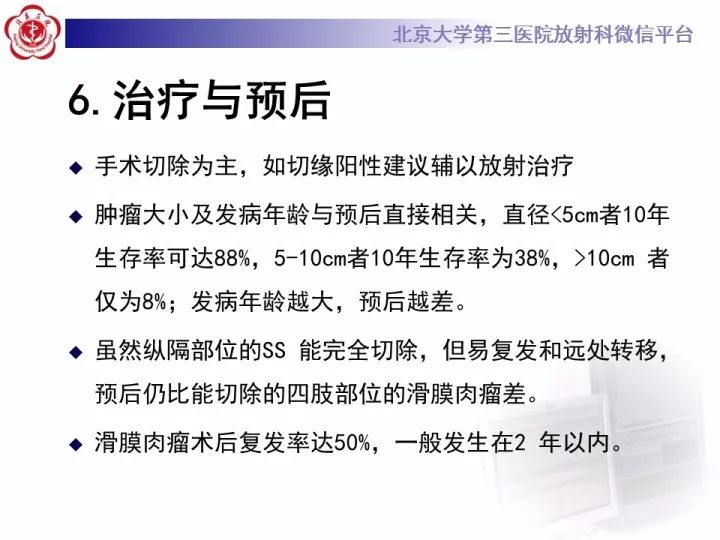 【病例】纵隔滑膜肉瘤1例CT影像表现