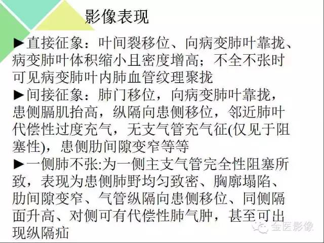 【PPT】肺不张与肺实变的影像学表现