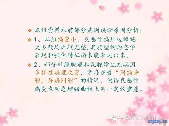 【PPT】乳腺MRI对直径1厘米左右小结节灶良恶性的界定作用