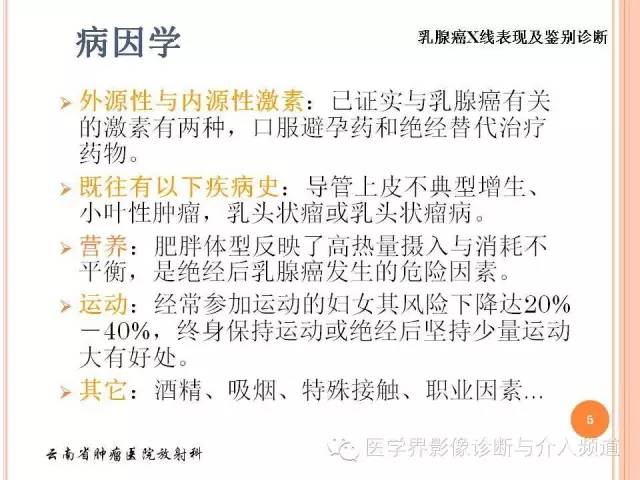 【PPT】乳腺癌的X线表现及鉴别诊断