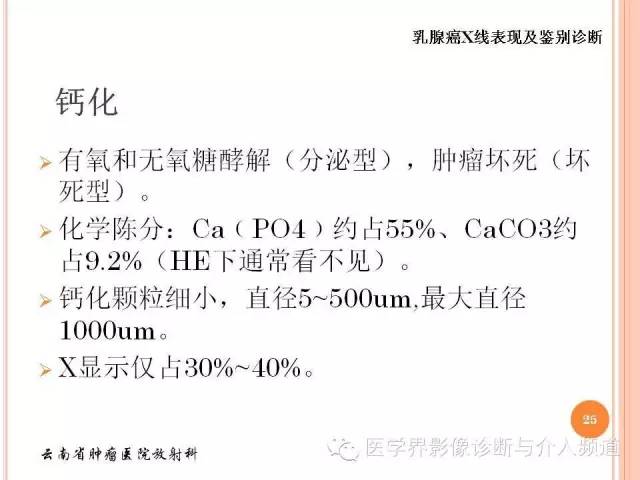【PPT】乳腺癌的X线表现及鉴别诊断