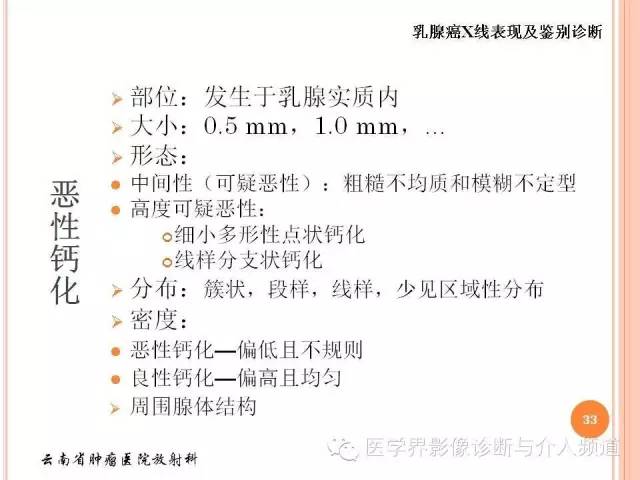 【PPT】乳腺癌的X线表现及鉴别诊断