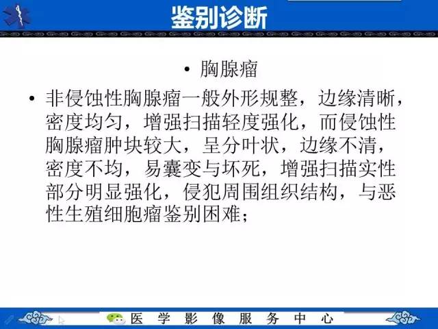 【病例】纵隔内胚窦瘤1例CT影像表现