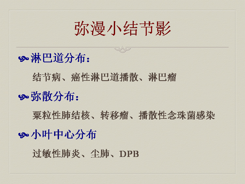 【PPT】弥漫性肺部疾病影像诊断及鉴别