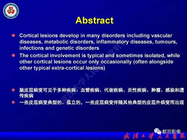 【PPT】皮层异常信号病变MRI诊断