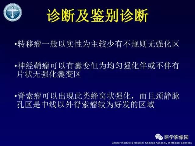 【病例】左侧颈静脉孔区脊索瘤1例MR影像表现