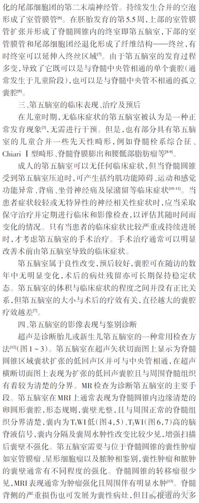 重新正确认识第五脑室的概念及其影像表现