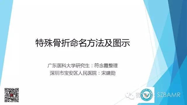 【PPT】(40种)特殊骨折命名方法及图示