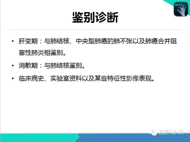 【PPT】肺炎的X线和CT表现