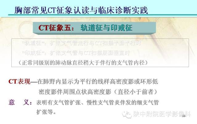 【PPT】胸部常见疾病的CT基本征象