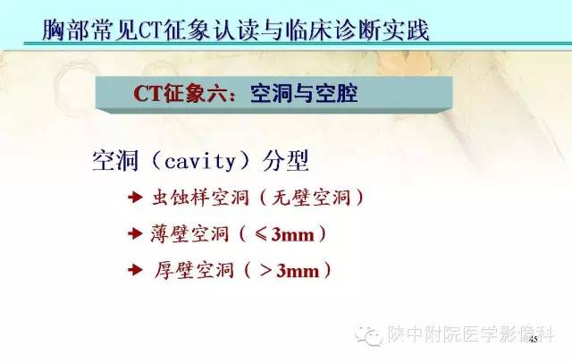 【PPT】胸部常见疾病的CT基本征象