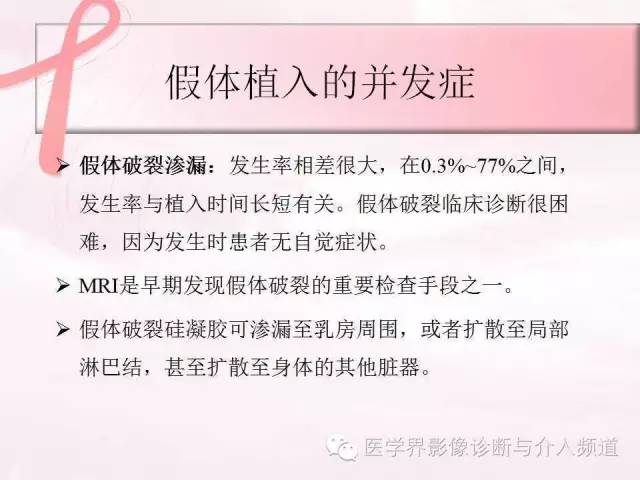【PPT】隆乳术及其MRI表现
