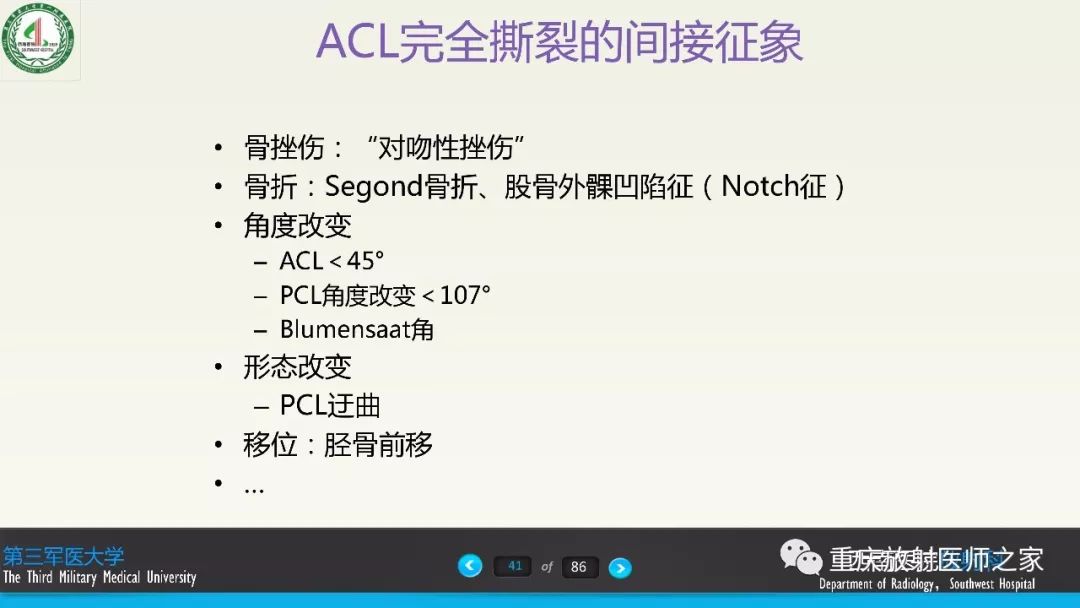 【PPT】膝关节韧带MRI诊断要点-41