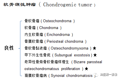 软骨类肿瘤主要内容回顾-2