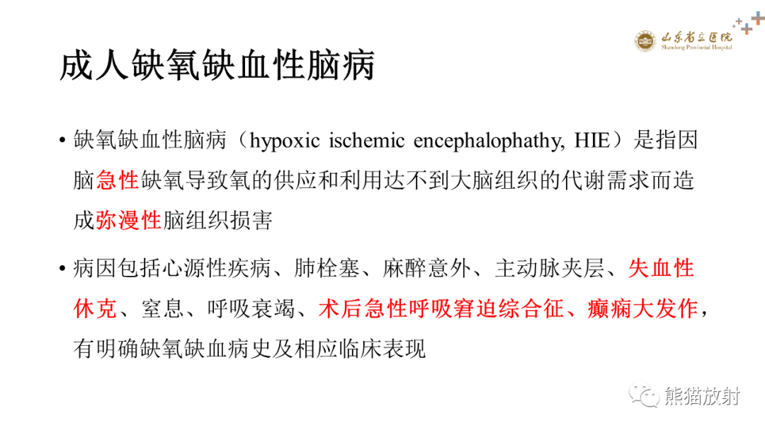 【PPT】成人缺氧缺血性脑病影像学表现-2