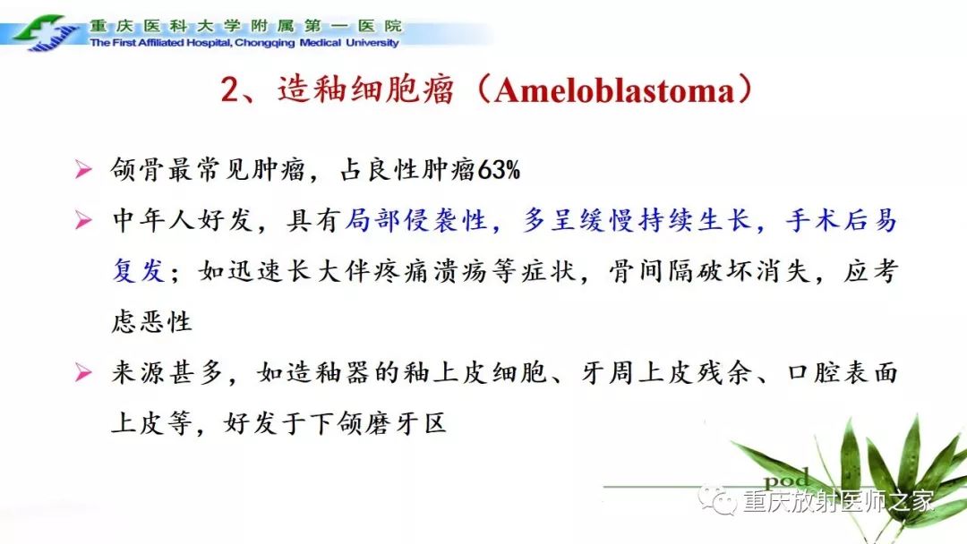 【PPT】颌骨常见肿瘤及肿瘤样病变的CT诊断及鉴别诊断-23