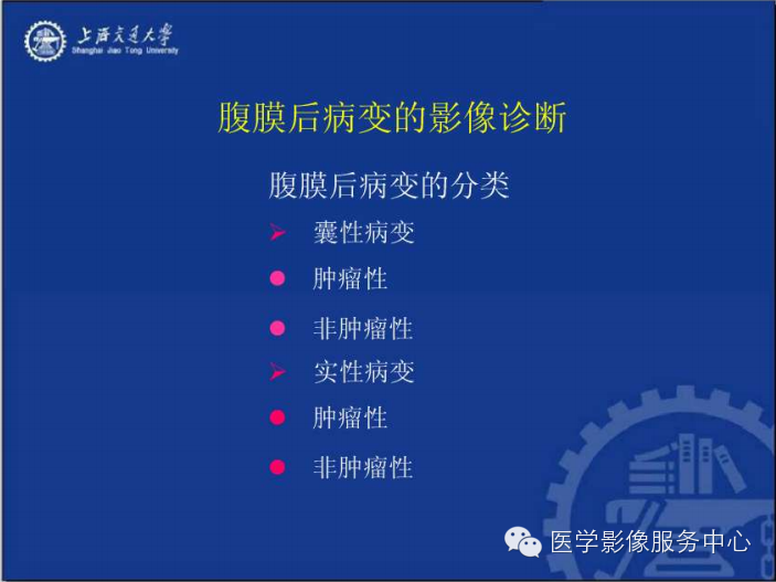 腹膜后间隙病变的影像诊断