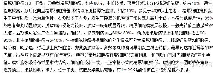 【病例】右侧睾丸精原细胞瘤一例 【病例】右侧睾丸精原细胞瘤一例