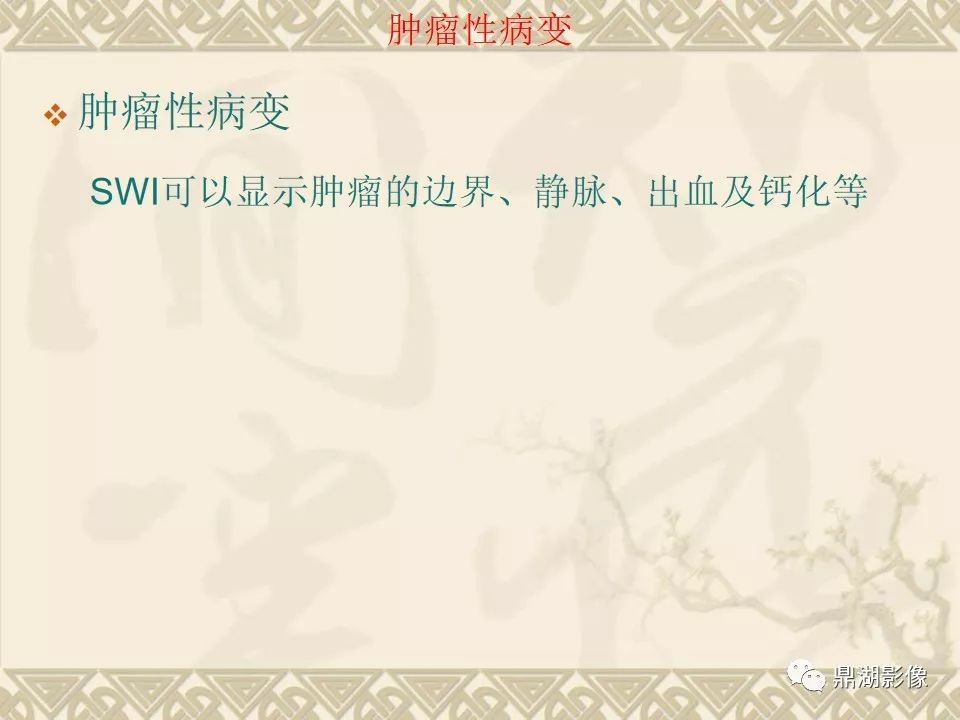 【PPT】SWI（磁敏感加权成像）在中枢神经系统疾病的应用