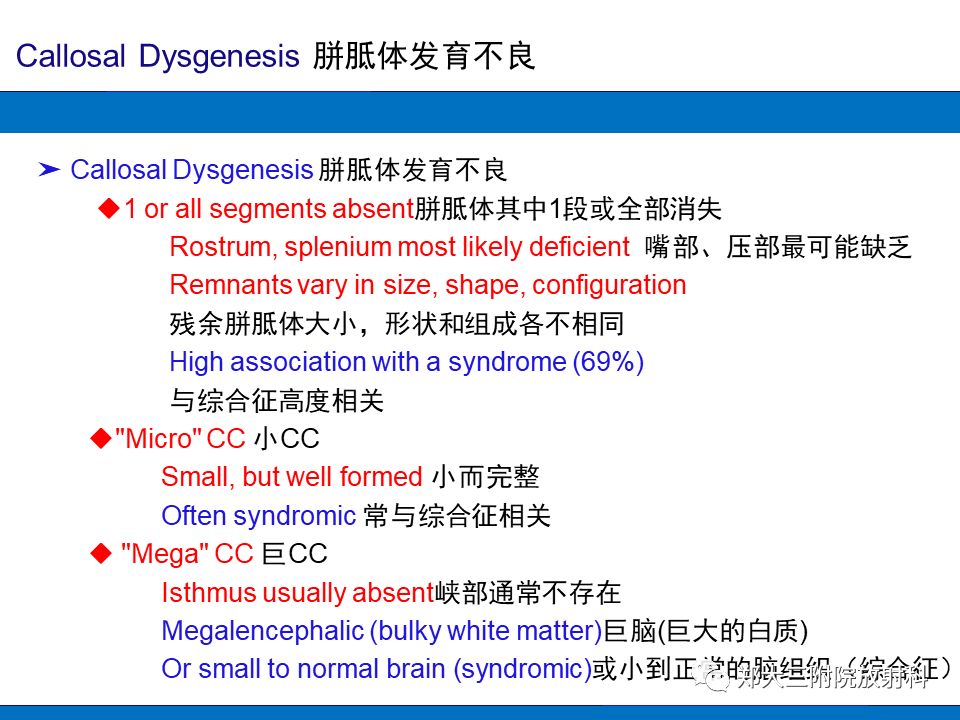 【PPT】胼胝体异常病变的鉴别