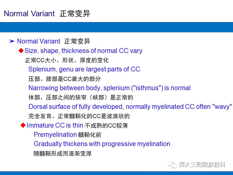 【PPT】胼胝体异常病变的鉴别