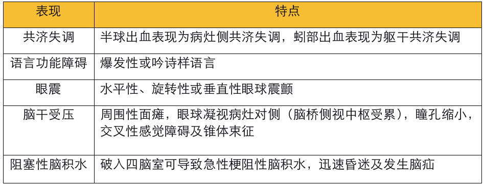 不同部位脑出血的表现-4 不同部位脑出血的表现-4