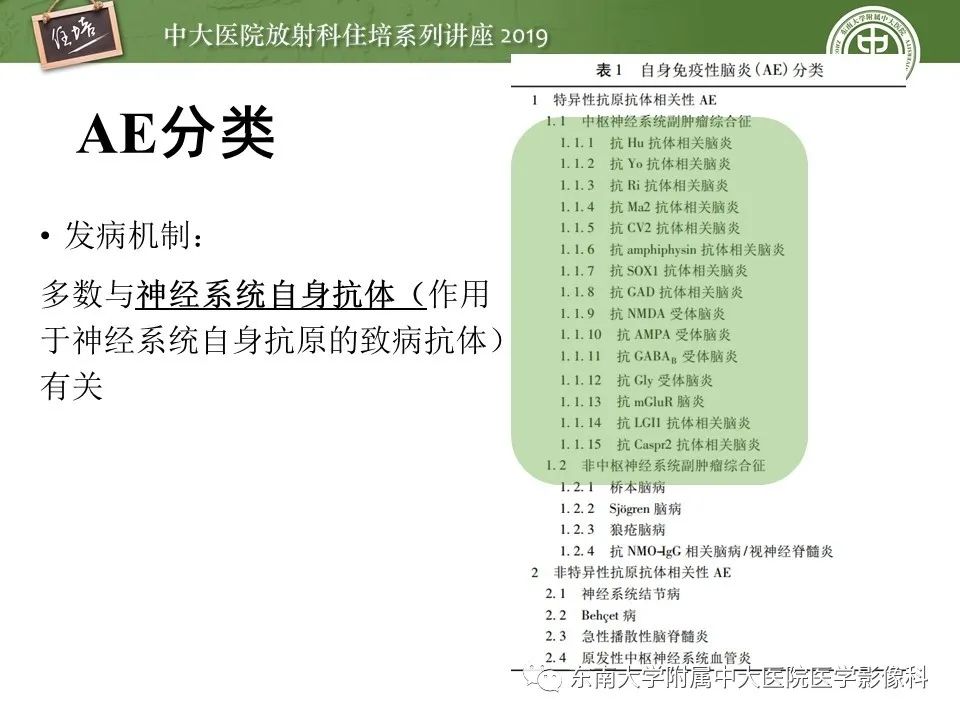 【PPT】自身免疫性脑炎影像表现及诊断