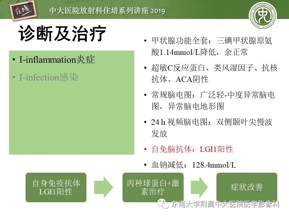 【PPT】自身免疫性脑炎影像表现及诊断