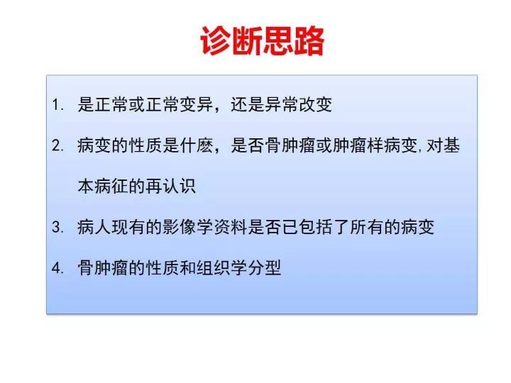 【PPT】良恶性骨肿瘤的影像诊断和图像特征