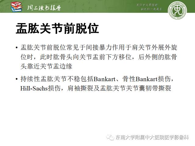 【PPT】急性肩关节损伤：外科医生想获知的内容