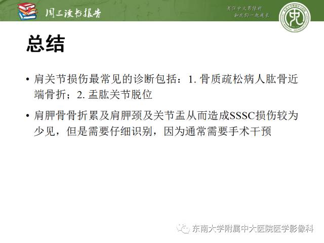 【PPT】急性肩关节损伤：外科医生想获知的内容