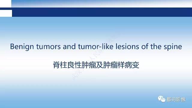 【PPT】脊柱良性肿瘤及肿瘤样病变影像诊断