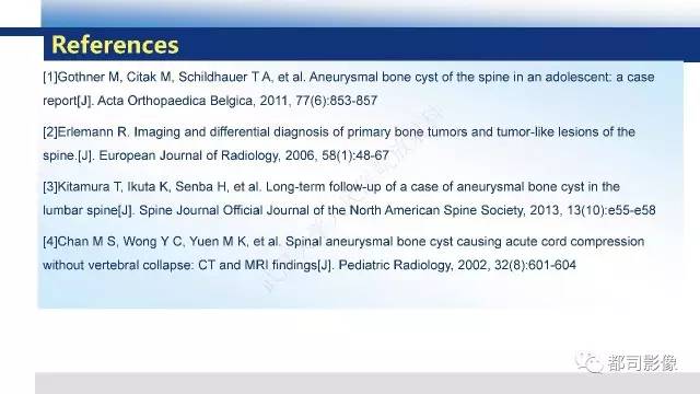 【PPT】脊柱良性肿瘤及肿瘤样病变影像诊断