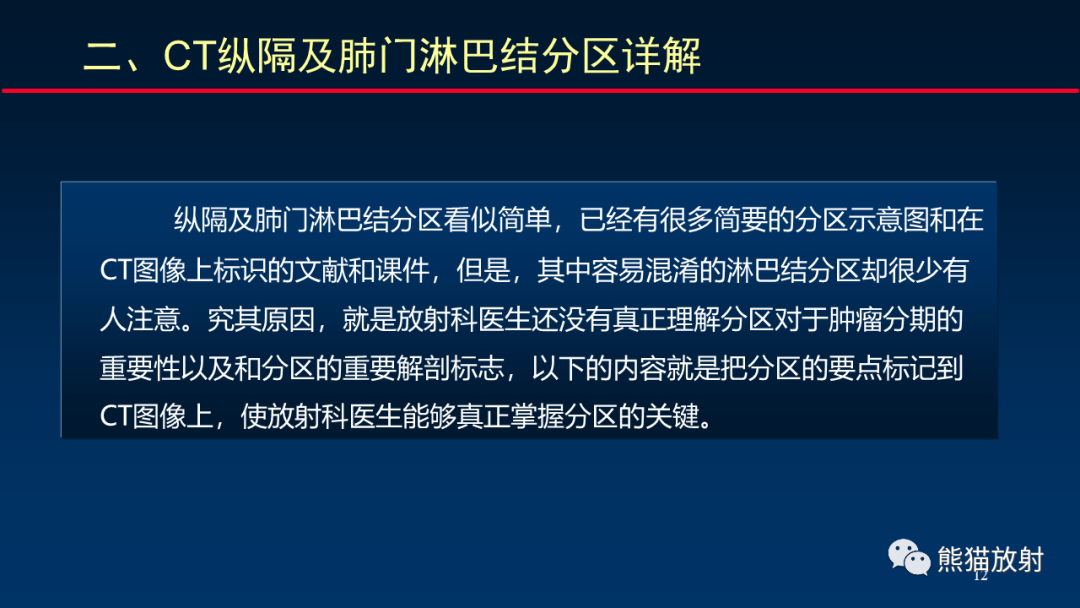 【PPT】纵隔与肺门淋巴结的识别与精准CT分区-12