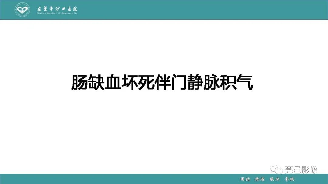 【PPT】1例肠缺血坏死伴门静脉积气的CT诊断-19