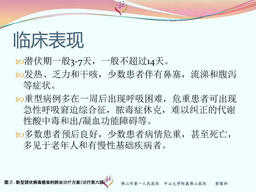 【PPT】CT室对新型冠状病毒肺炎的应对策略及影像诊断分析