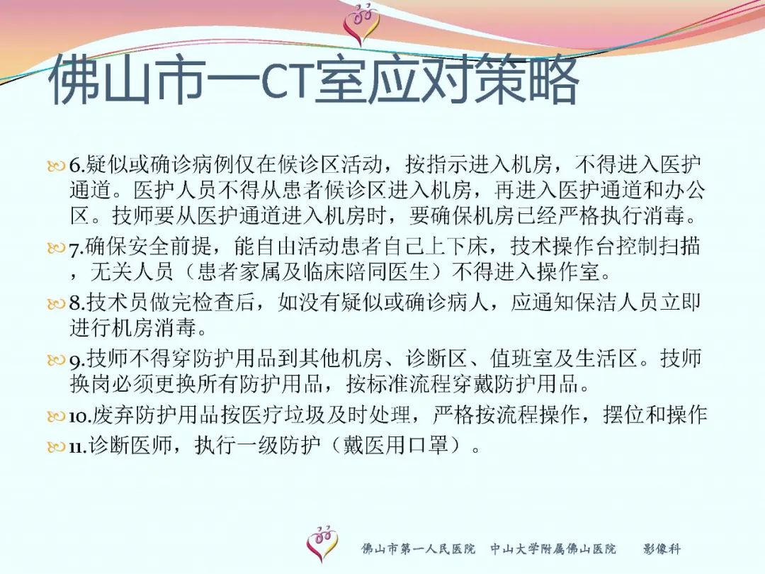 【PPT】CT室对新型冠状病毒肺炎的应对策略及影像诊断分析