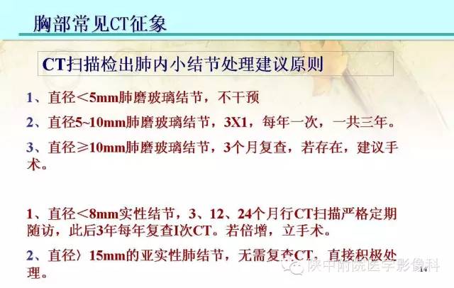 【PPT】胸部常见疾病的CT基本征象