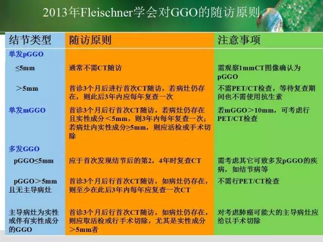 【PPT】肺磨玻璃密度阴影(GGO) 的CT诊断与处理