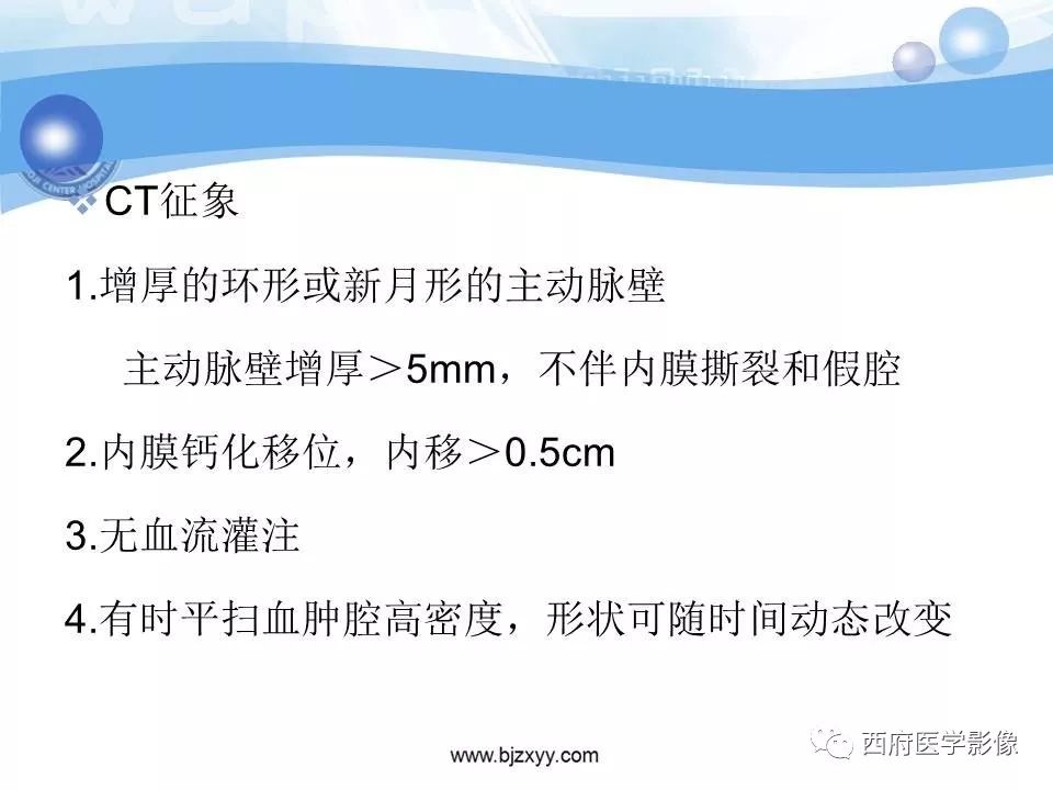 【PPT】主动脉壁间血肿的CT诊断