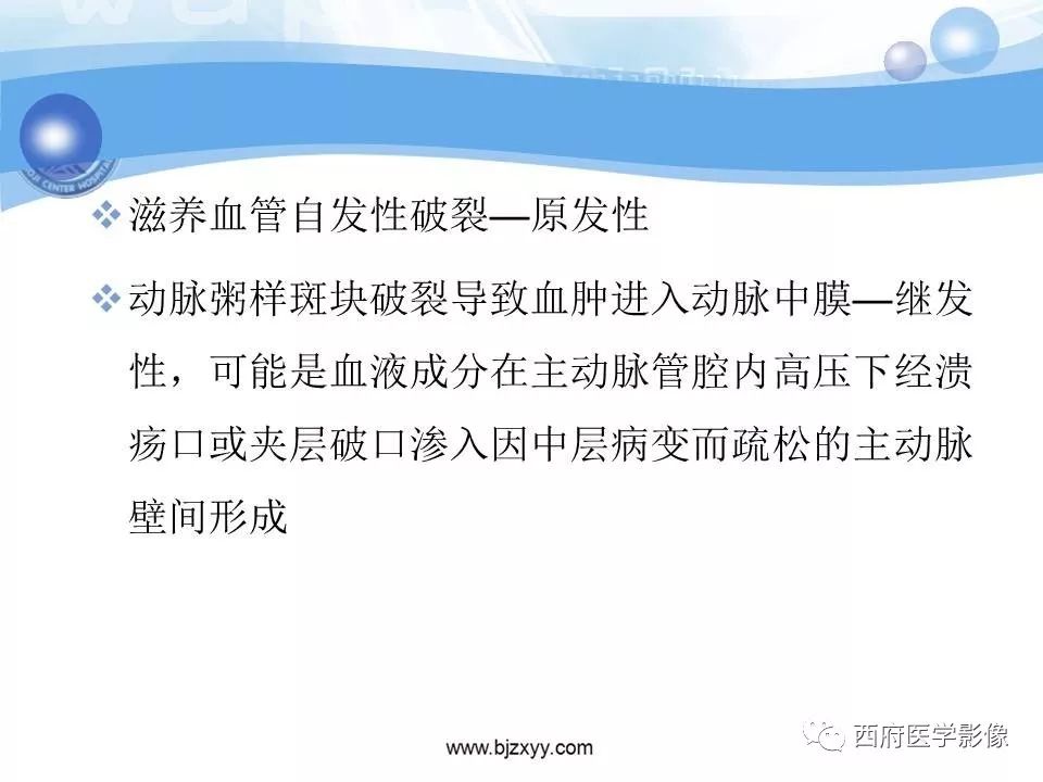 【PPT】主动脉壁间血肿的CT诊断