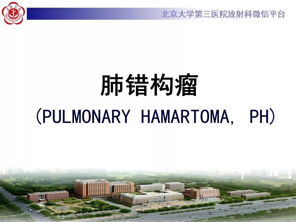 【PPT】肺错构瘤的CT影像