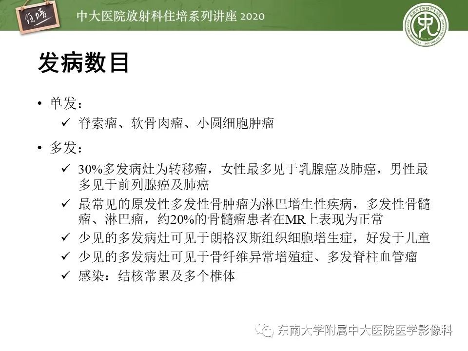 【PPT】脊柱骨源性病变影像分析思路及应用